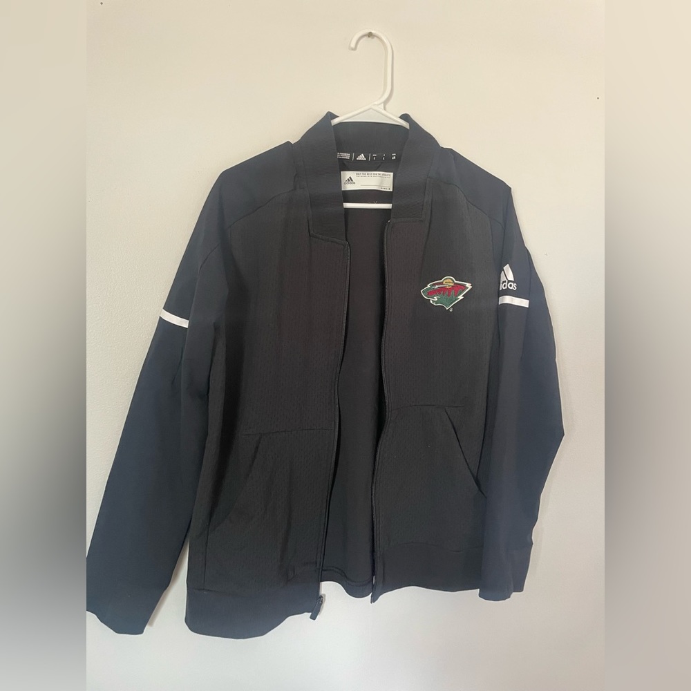 Men’s Adidas Minnesota Wild Black Jacket